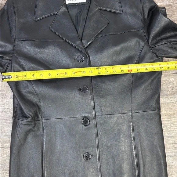 Franklin Allen Women’s Black Genuine Leather Jacket / Blazer – Size L - Picture 7 of 9
